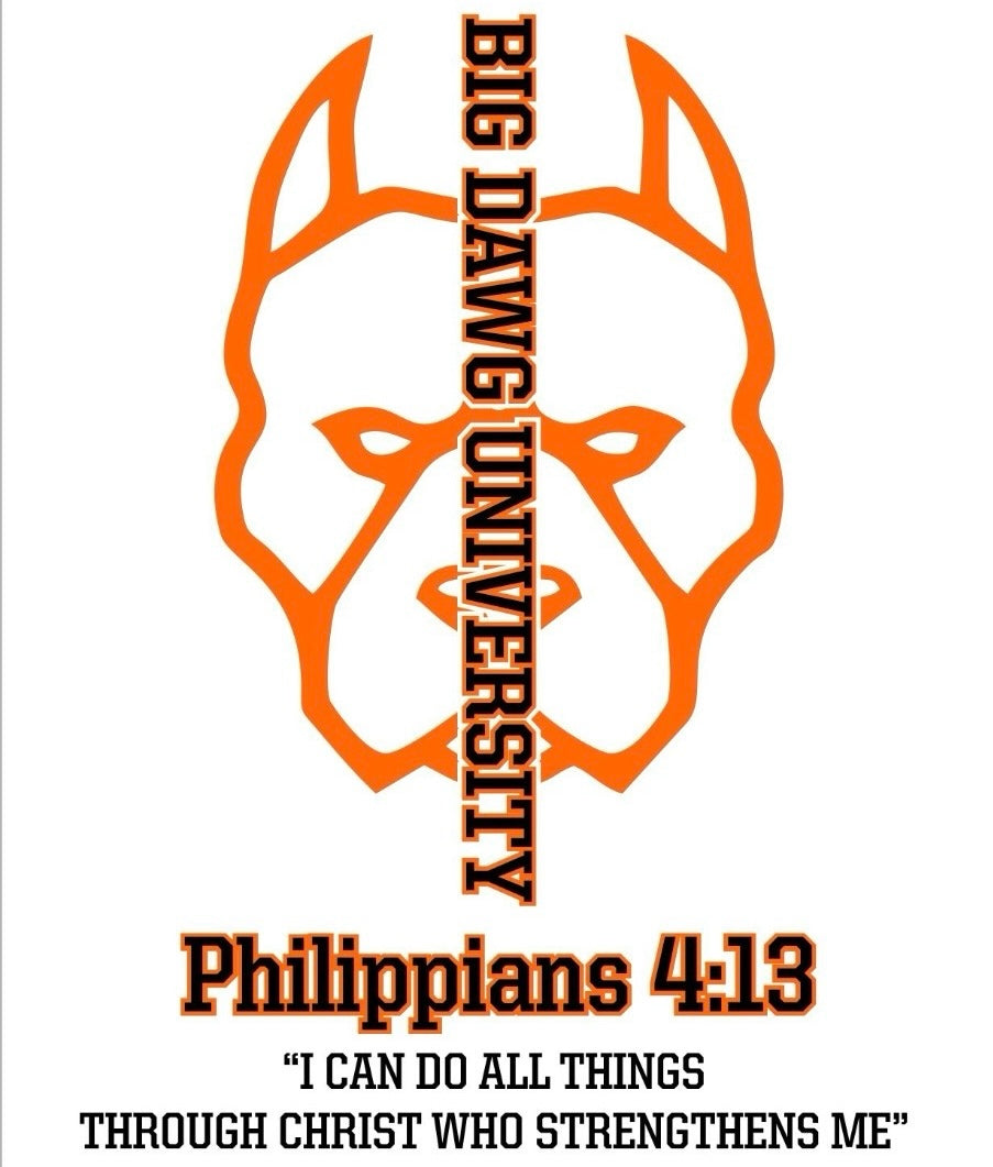 White/Orange Big Dawg T-Shirt