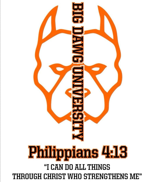 White/Orange Big Dawg T-Shirt