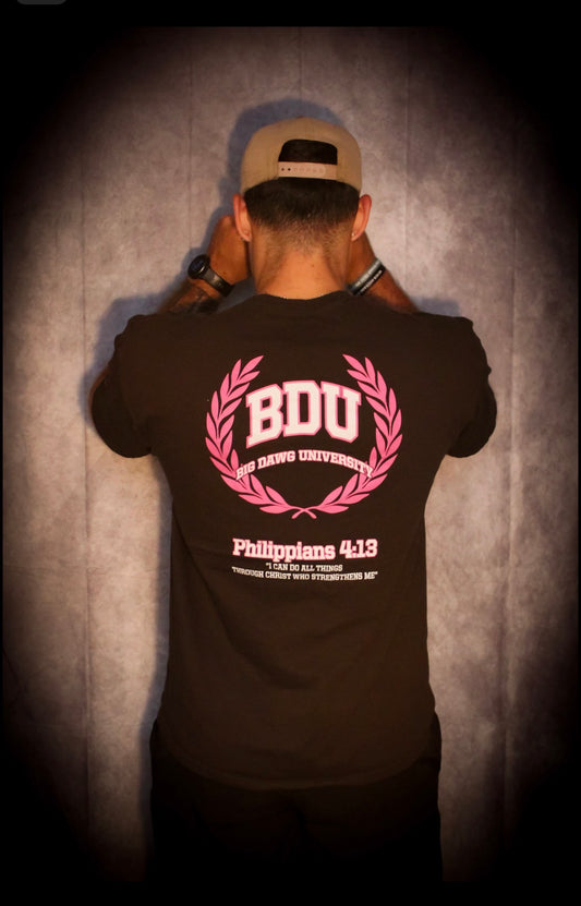 Chocolate Brown/Pink Wreath T-shirt