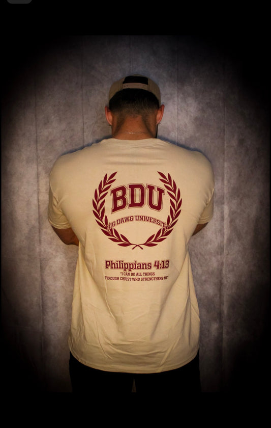 Sand/Maroon Wreath T-shirt
