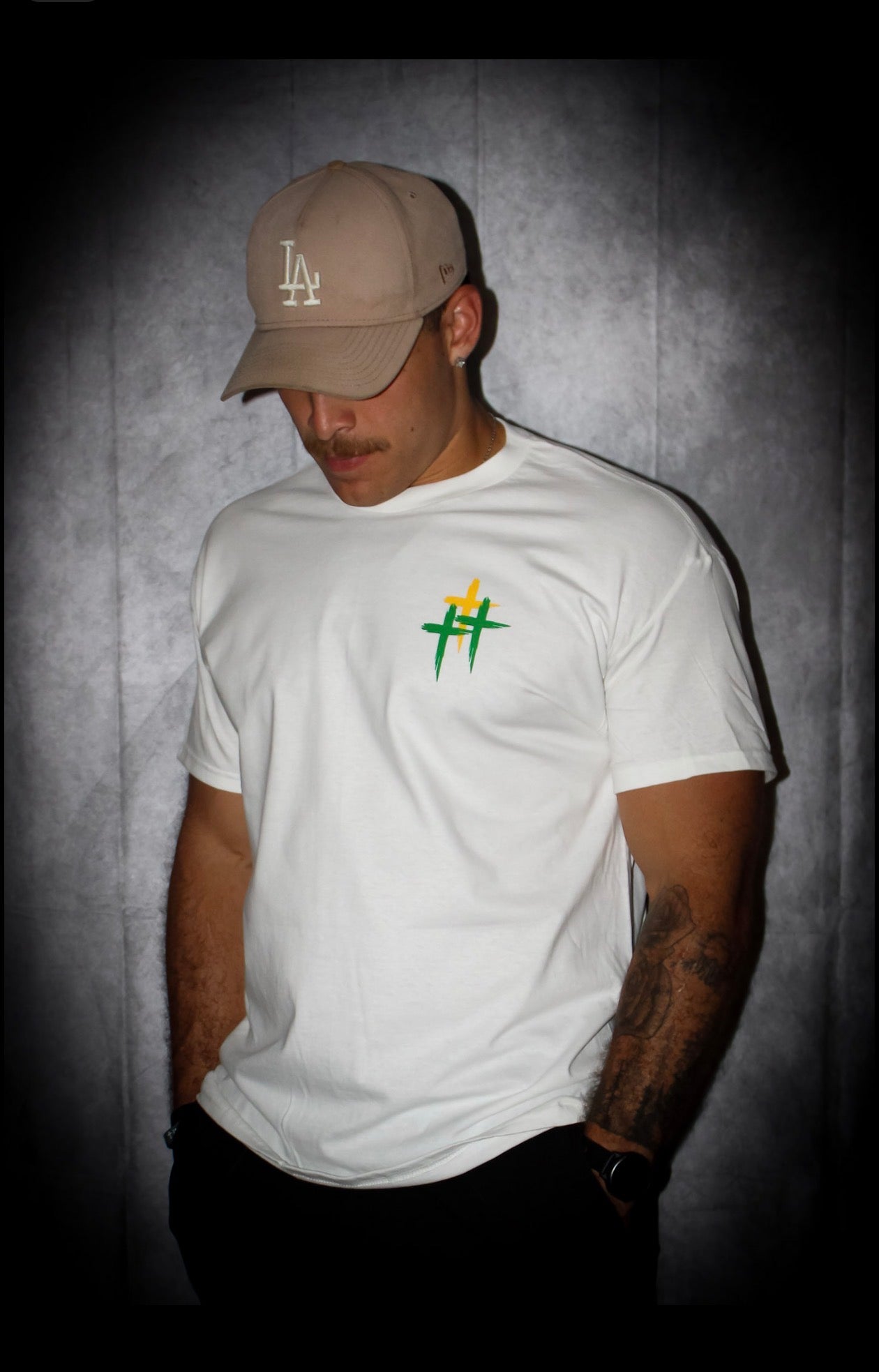 White/Green Wreath T-Shirt