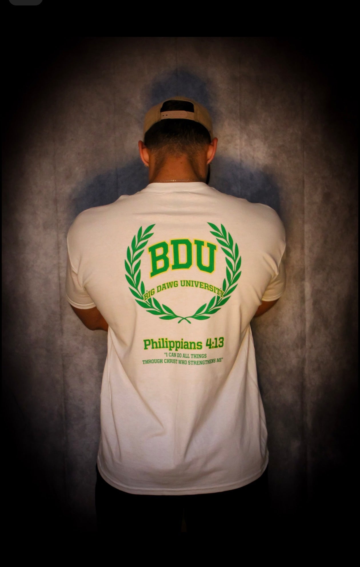 White/Green Wreath T-Shirt